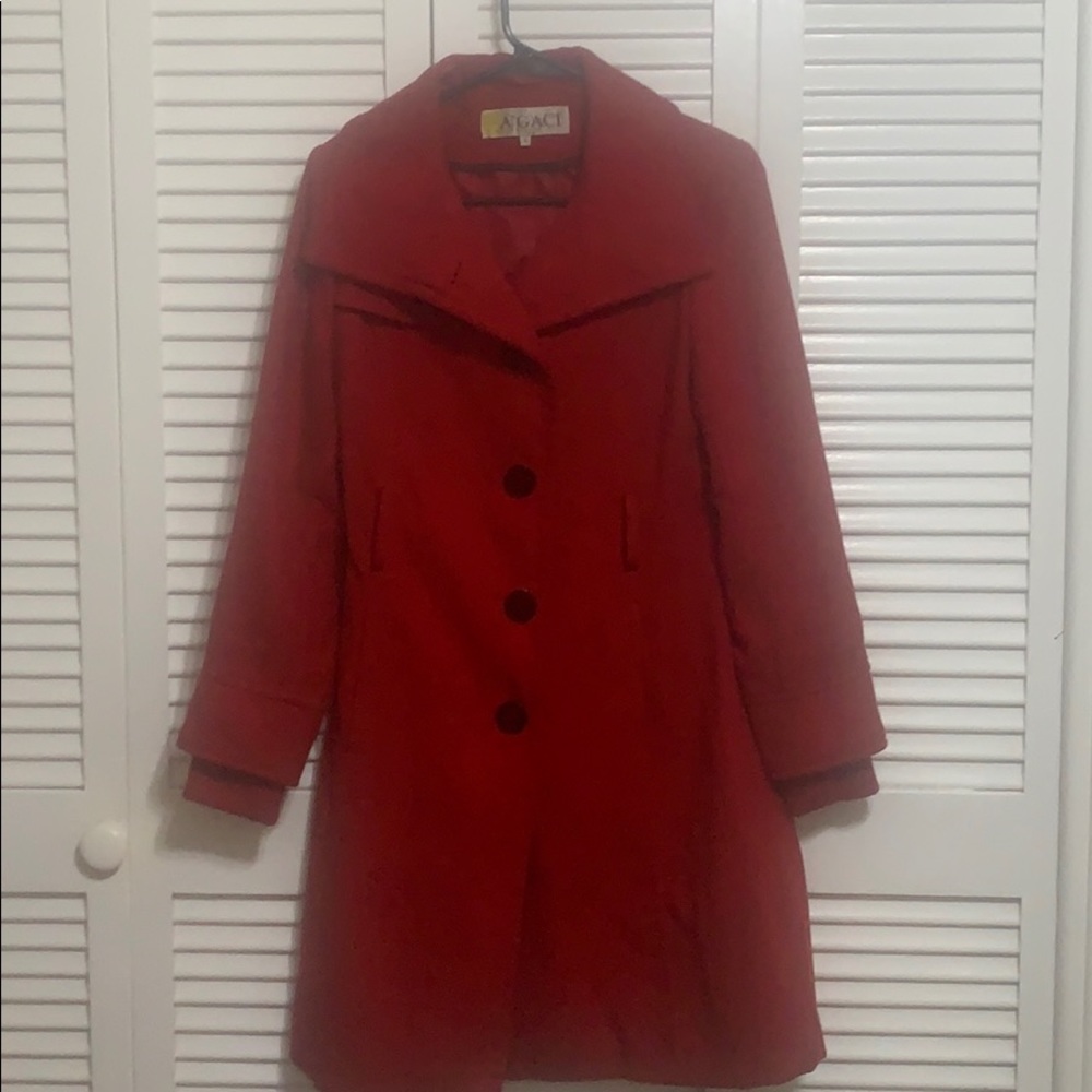 Red Pea Coat